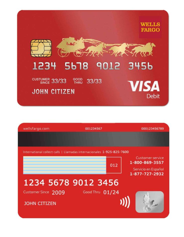 USA WELLS FARGO BANK VISA CARD